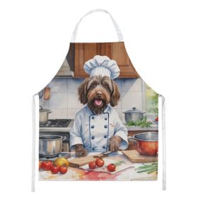 Wirehaired Pointing Griffon The Chef Apron Cooking Kitchen Server Baking Crafts Gardening for Adult Women Men, Unisex, Large, Multicolor