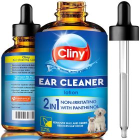 Cat Dog Ear Cleaner Drops, Treatment for Pet Wax Remover Flush Remedy for Any Pets