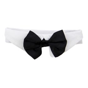 Black Satin Bowtie  Collar (size: 2X-Large)