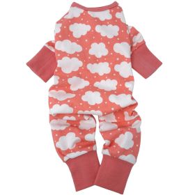 Dog Pajamas (Color: Fluffy Clouds Coral, size: large)